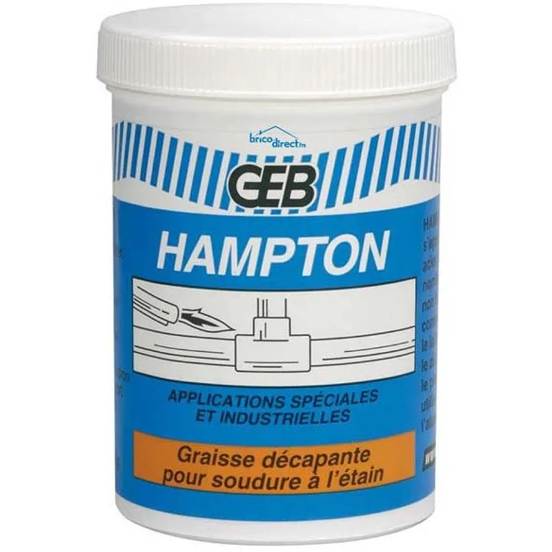 Graisse décapante pour soudure à l’étain 175gr HAMPTON GEB