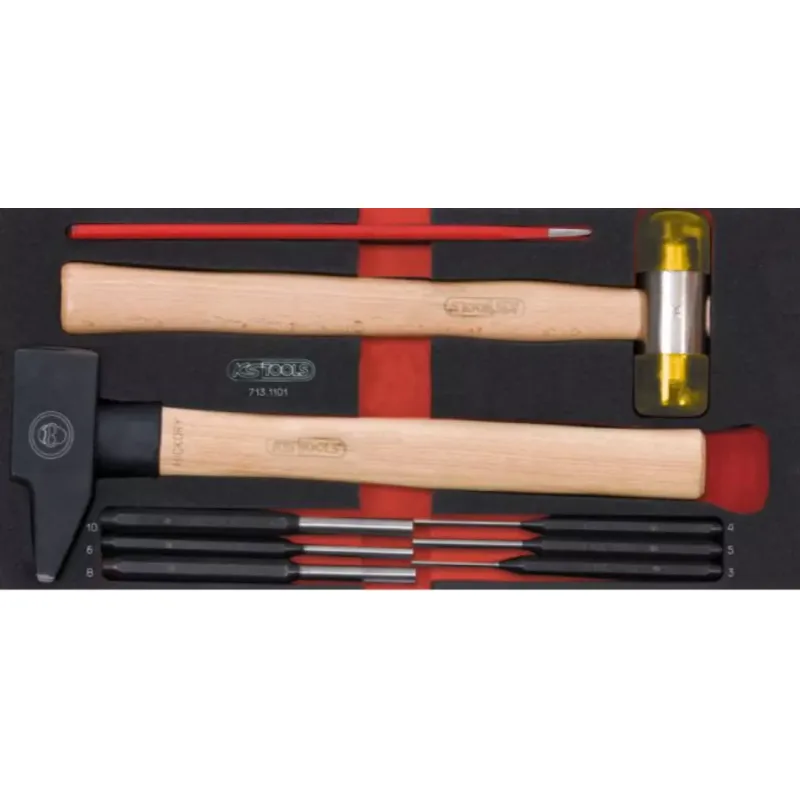 Module D′outils De Frappe Manche Bois, 9 Pieces