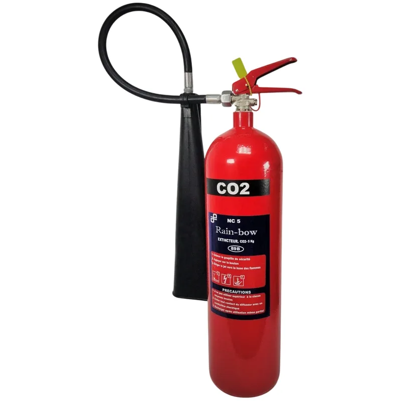 Extincteur CO2 de 5Kg Rainbow