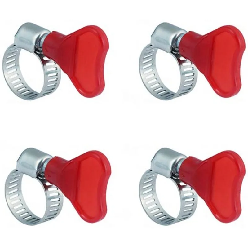 Pack de 4 colliers de serrage à papillon 10-16mm TOROZER