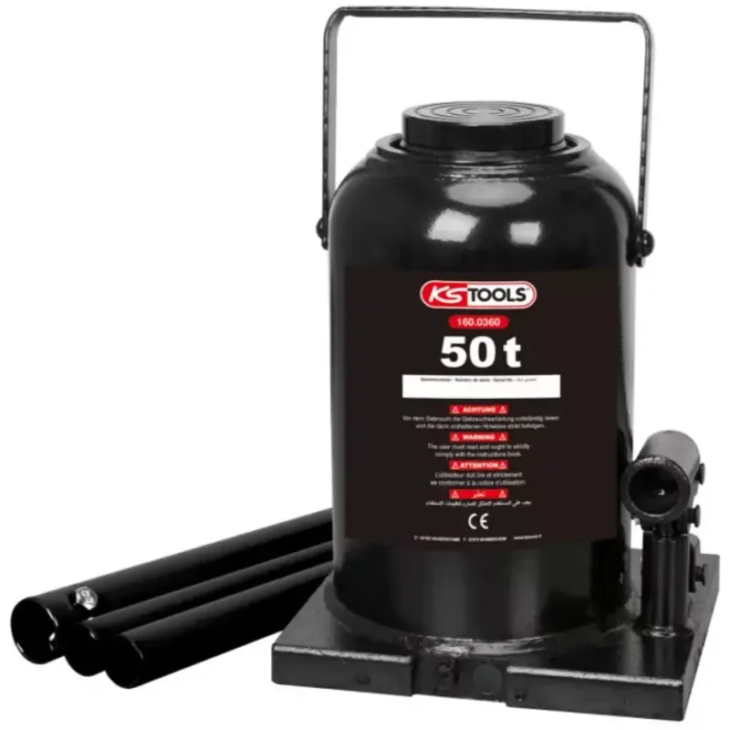 Cric Bouteille Hydraulique, Capacité 50 Tonnes Ks Tools