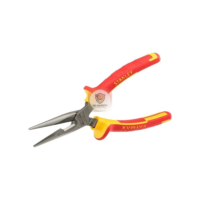 Pince à becs 1/2 ronds longs isolée 1000V