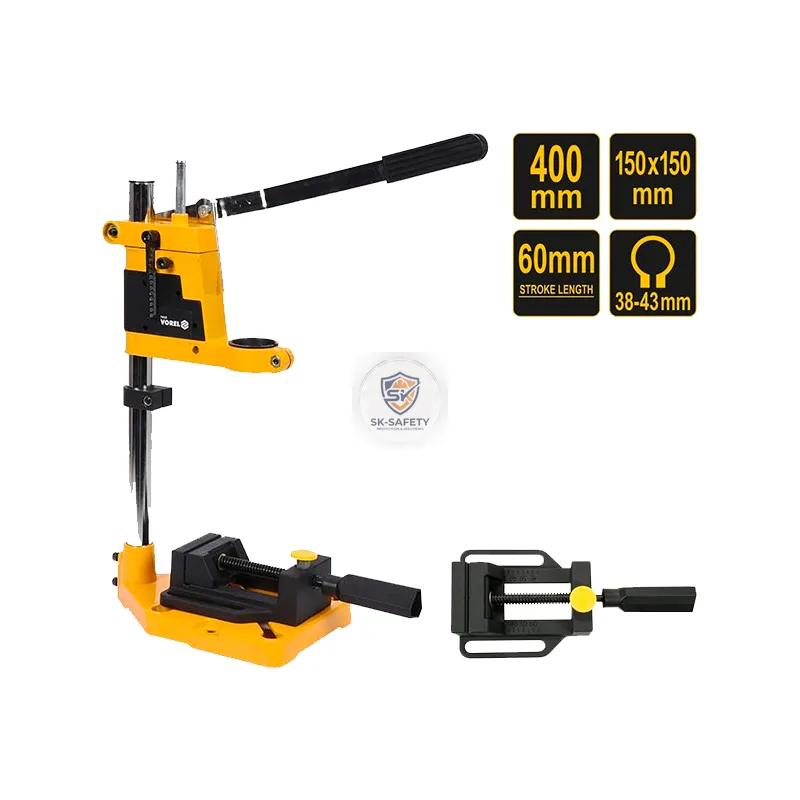 Support de perceuse avec étau L 400mm