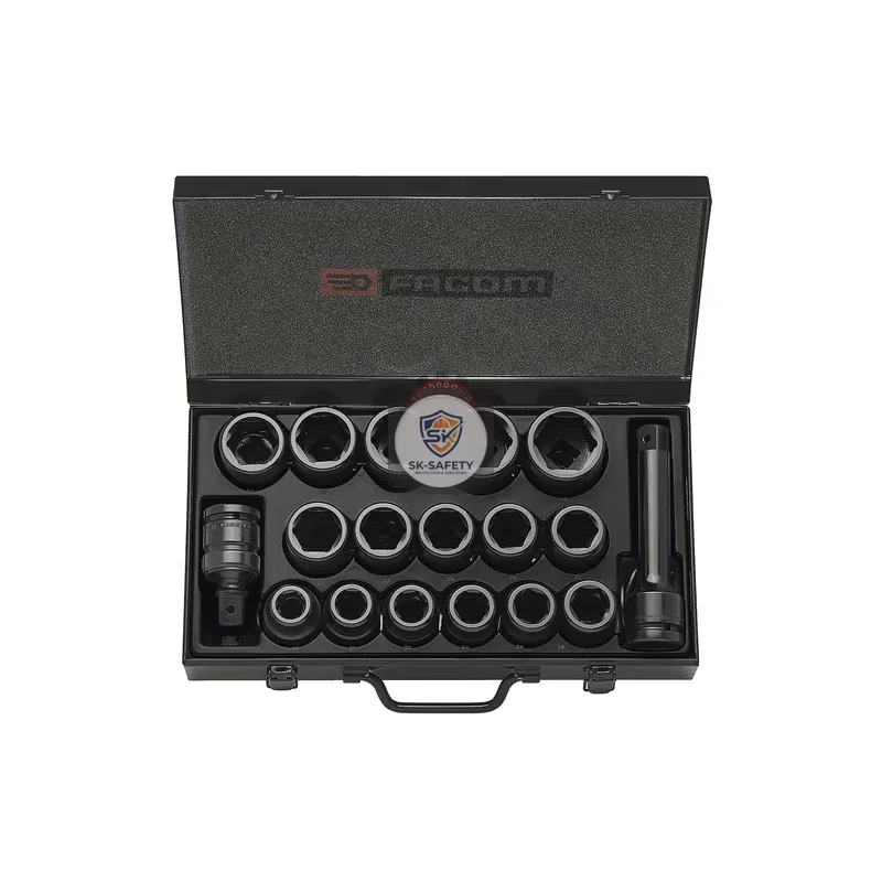 Composition outils de Douille impact 3/4" de 19 à 42mm Facom NK.500E