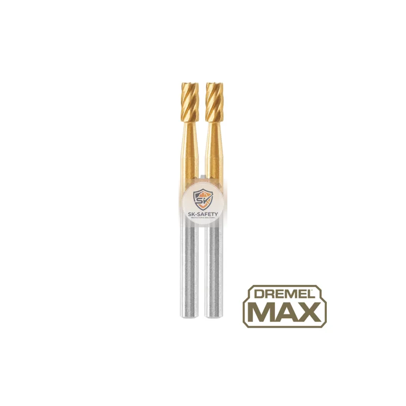 Lot de 2 fraises à graver Haute Longévité Dremel Max 194 3,2mm cylindre 26150194DM