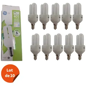 Lot De 10 Lampes Economique 3u 9 W E14