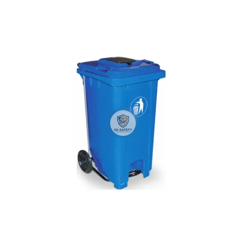 Poubelle 120 l à pédale