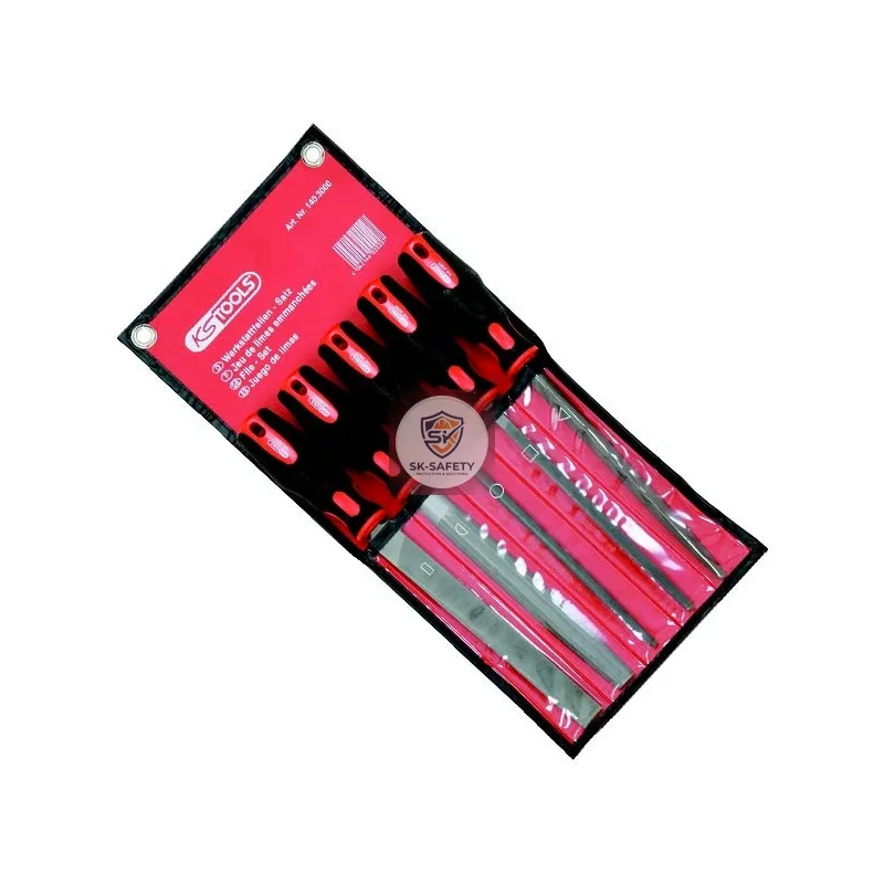 Jeu de 5 limes emmanchées en trousse