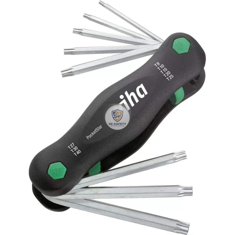 Multitool pliant PocketStar TORX 8 pièces T9-T40 Wiha 23049