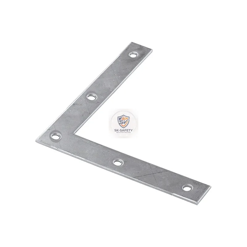 Équerre en L renfort d'angle plat acier zingué