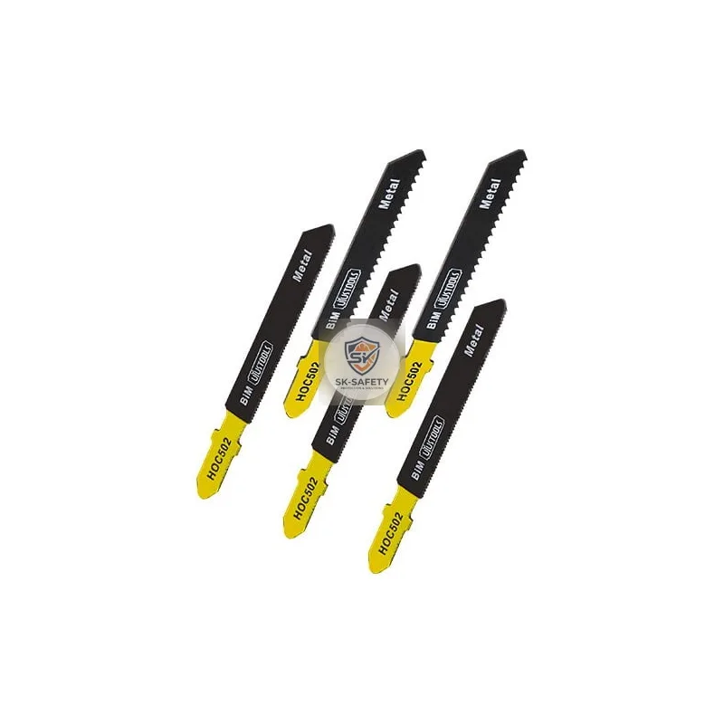 Jeu de 5 lames scie sauteuse BI-METALL