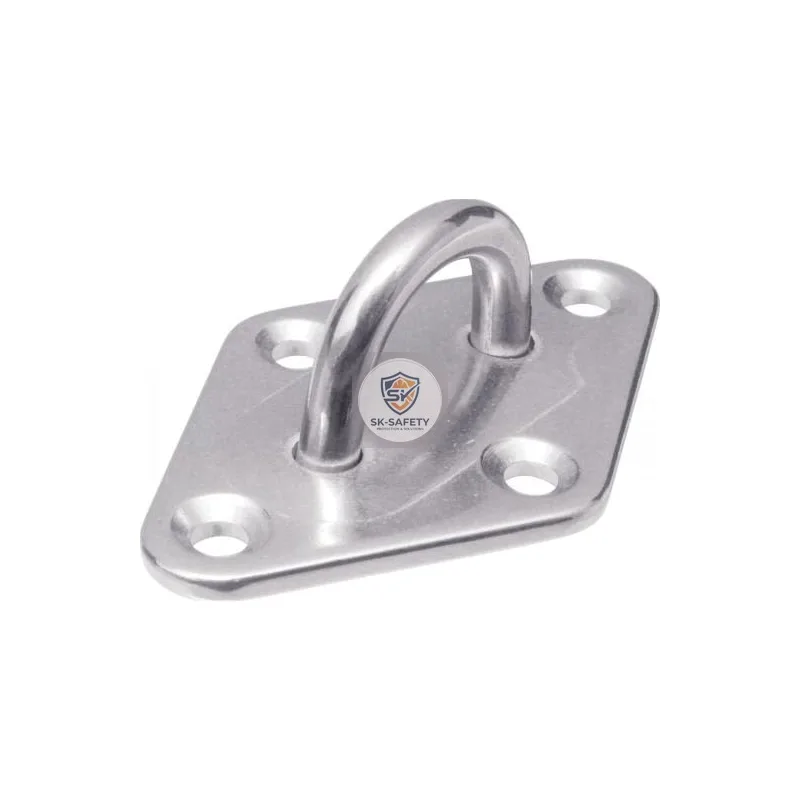 Pontet sur platine diamant embouti & soudé Inox A2