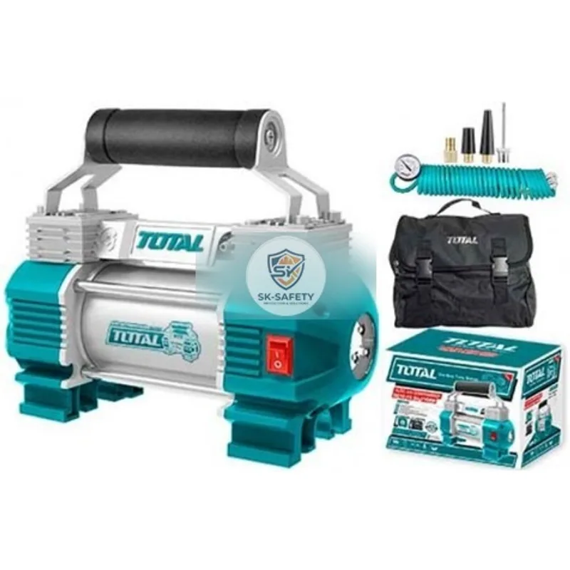 Mini Compresseur de gonflage-Torche 12V 8 bars TOTAL