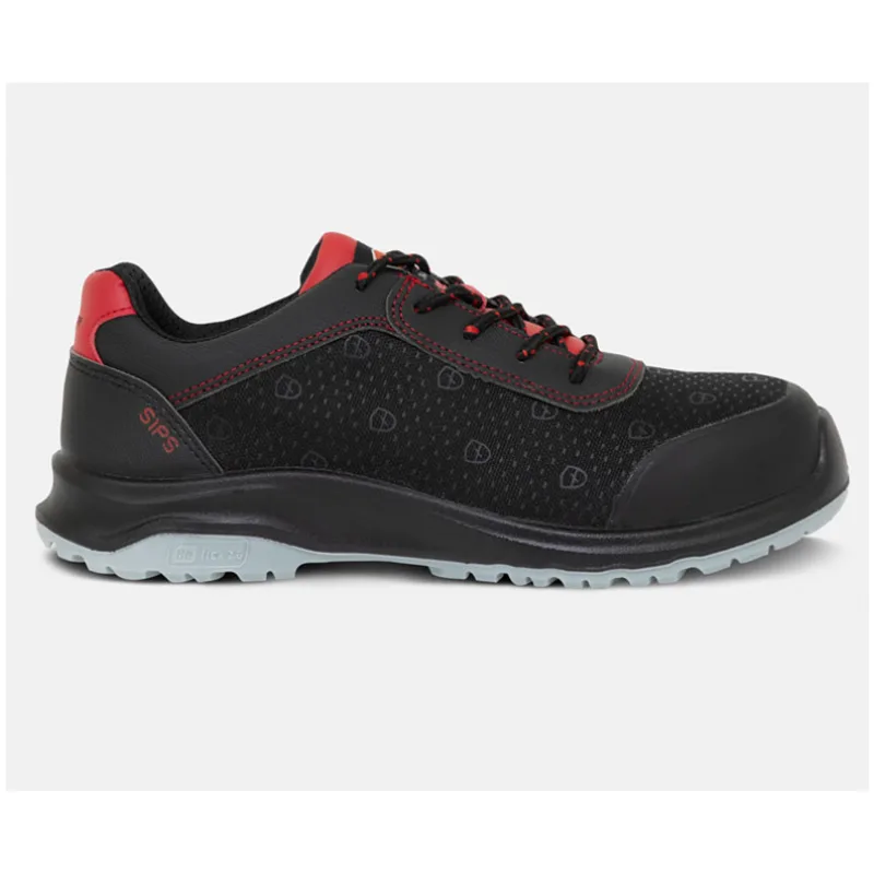 Paire de Chaussures de sécurité basses RIDE 8836 S1SP NR/ROUGE