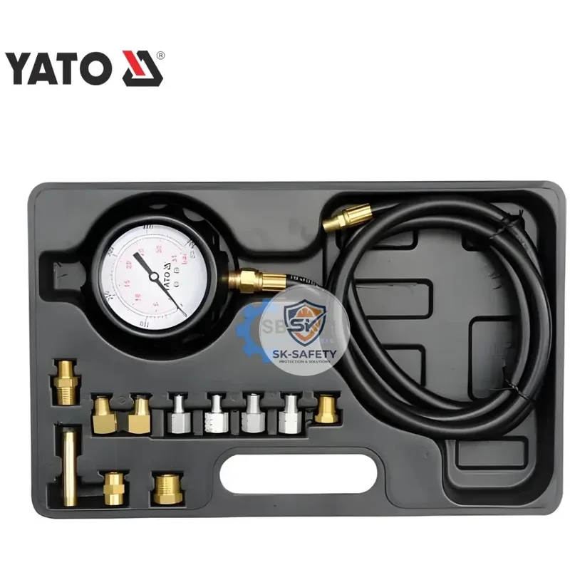 Kit testeur de pression d’huile 0–35 BAR 12 pièces | YATO YT-73030