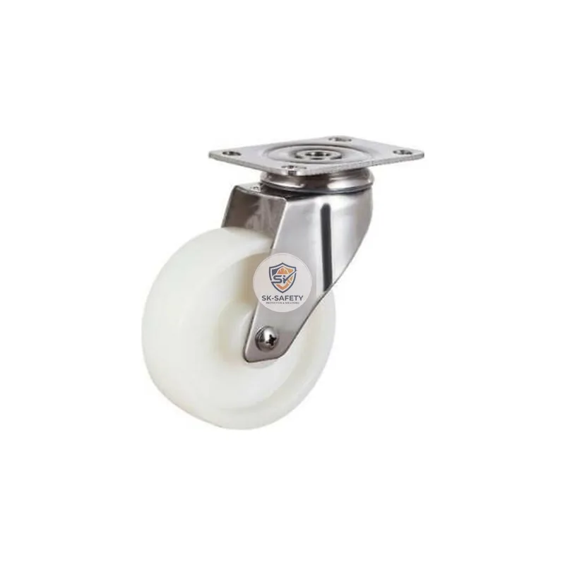 Roue pivotante en polyamide avec plaque 192