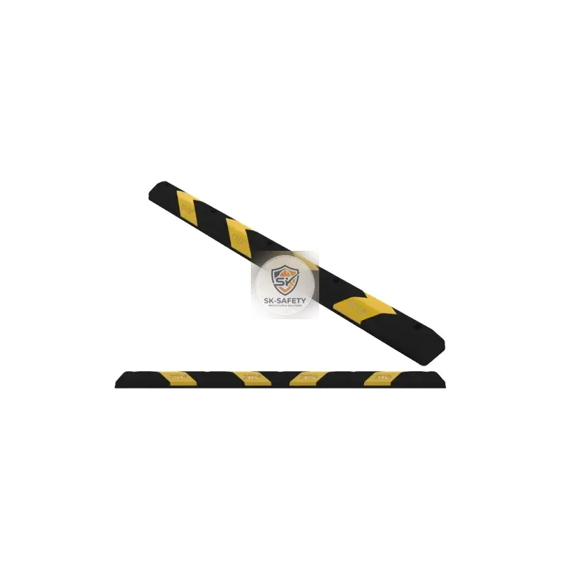 Butée de roue noir jaune
