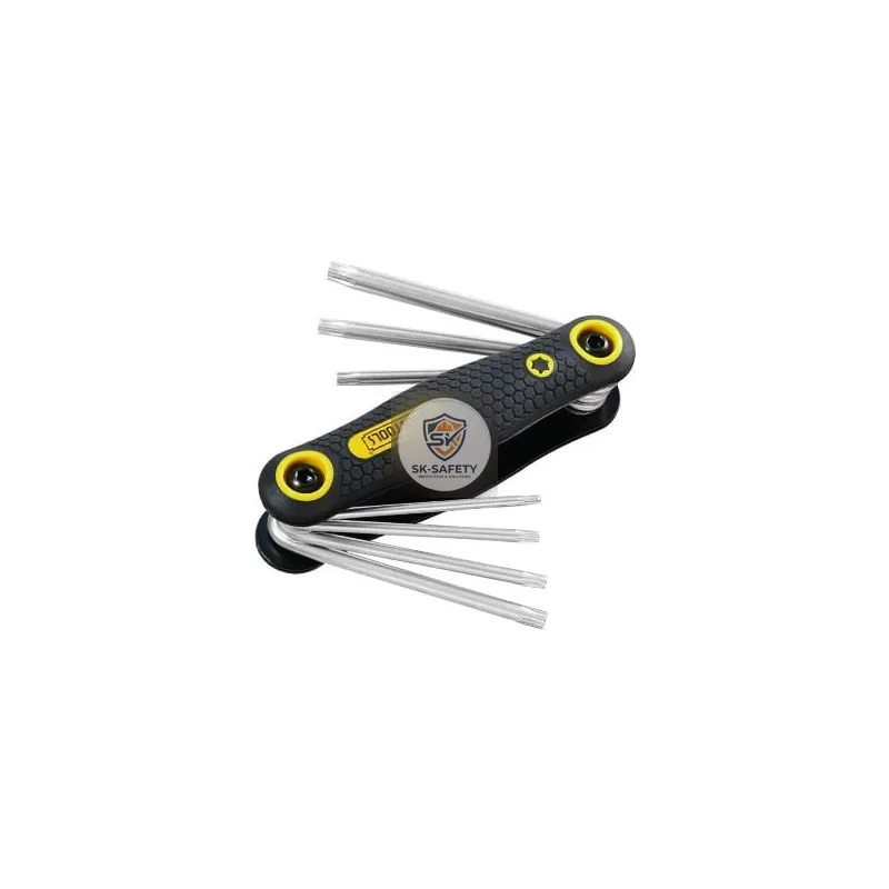 Jeu de 8 clés mâles pliant TORX T10-T40
