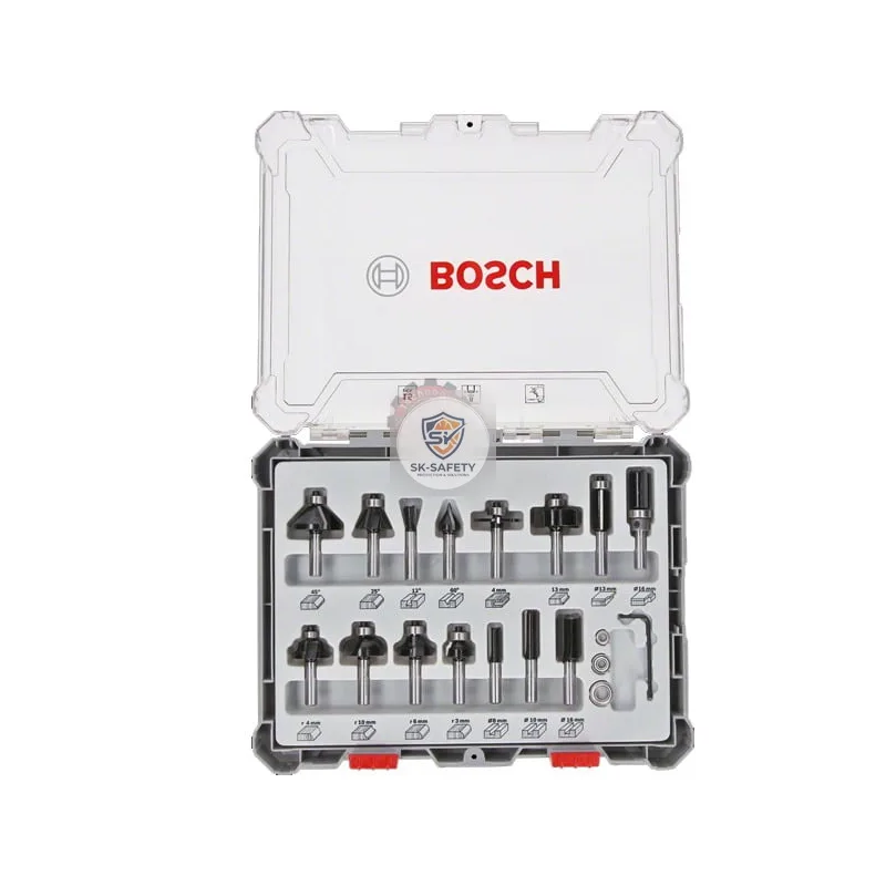 Coffret 15 fraises mixtes Bosch