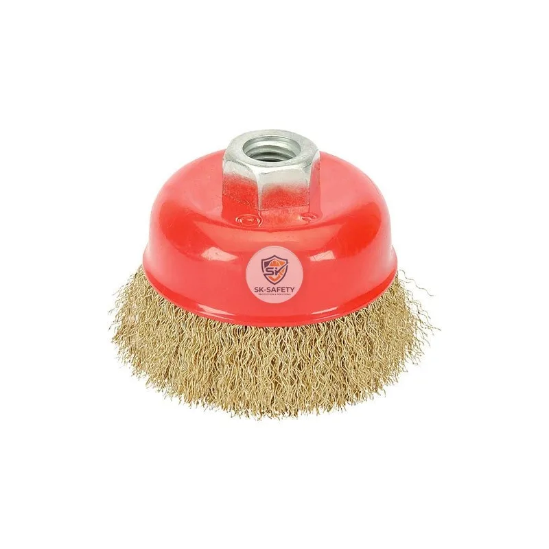 Brosse conique en acier ondulé