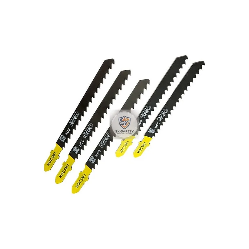 Jeu de 5 lames scie sauteuse bois