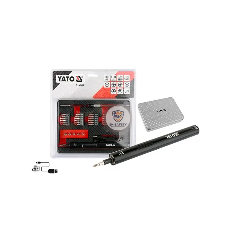 Tournevis sans fil de precision 3.6V avec embouts 39 pièces