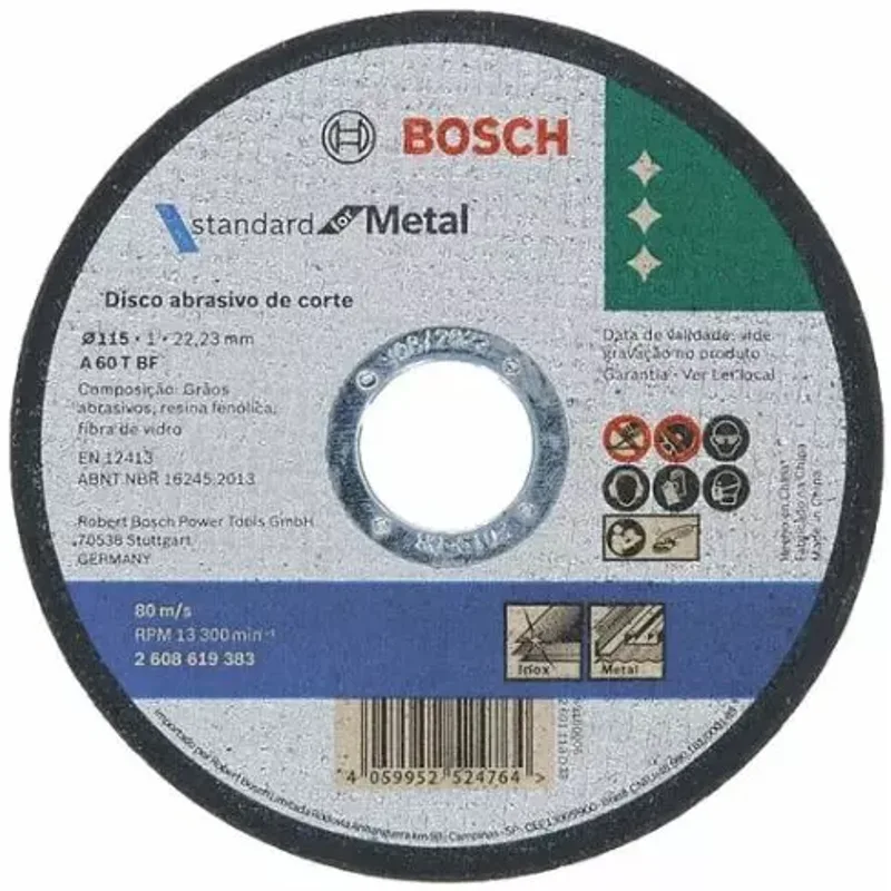 Bosch Disque à Tronçonner 115×22×1,0 Mm Eco