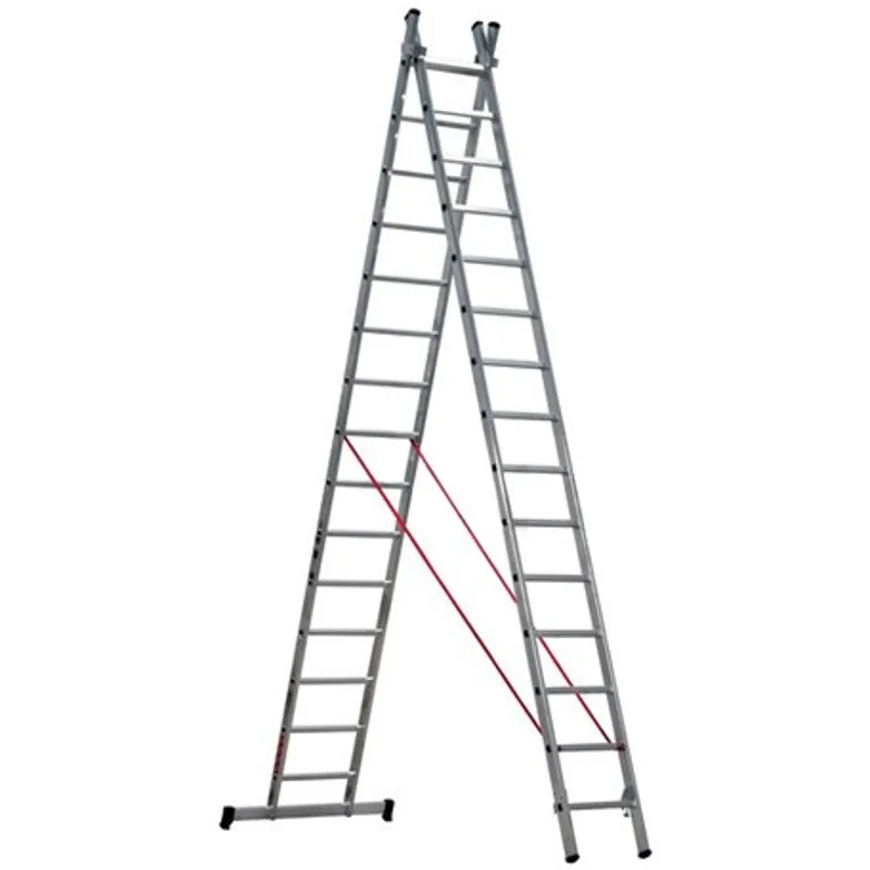 Echelle double en aluminium 2x3.5m LITAN