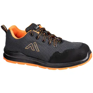 Baskets de sécurité S3S en composite FC72BKR noir/orange - PORTWEST