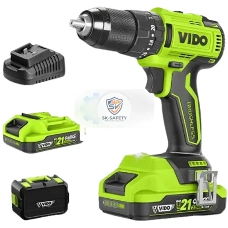 Perceuse visseuse 21V double batteries VIDO