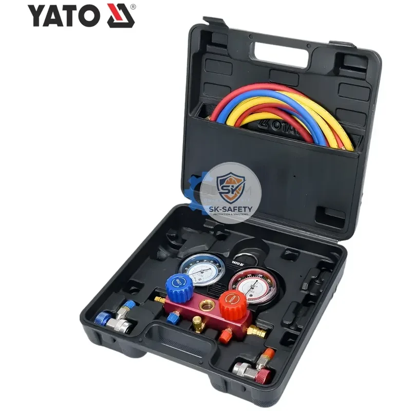 Kit diagnostic système climatisation auto – 6 pièces | YATO YT-72990