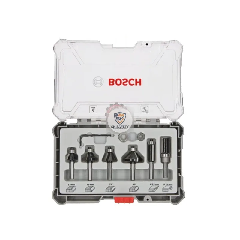 Coffret 6 fraises à affleurer Bosch