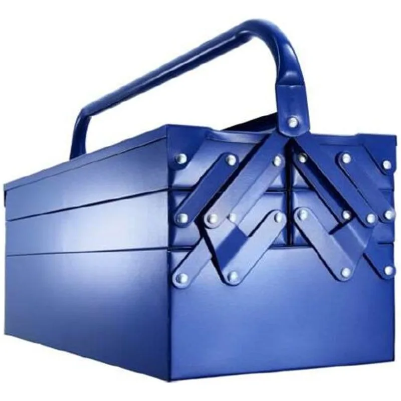 Caisse à outils métallique à 5 compartiments 450x210x210mm RF7045