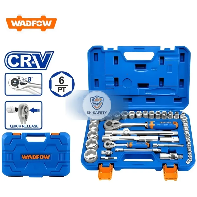 Jeu de clés à cliquet WADFOW – Coffrets 1/2″ et 1/4″
