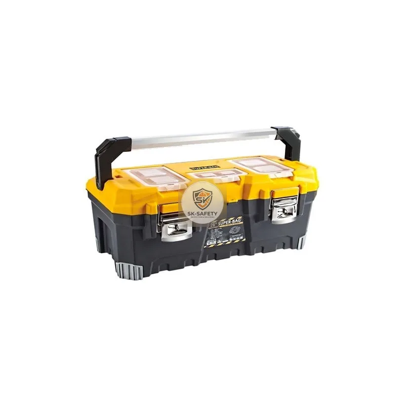 Boîte à outils complète avec poignée en aluminium