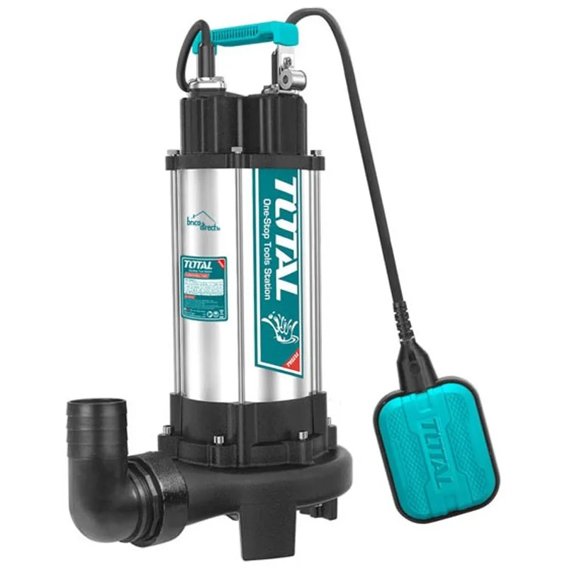 Pompe vide-cave eaux chargées 2HP 1500W TOTAL