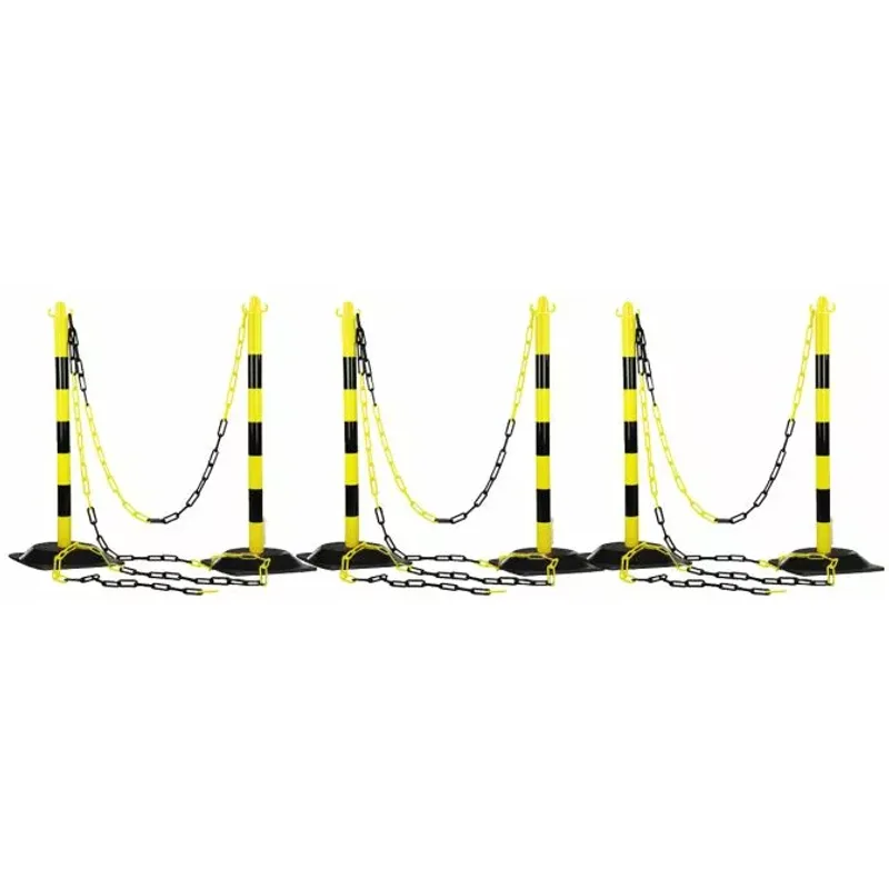 Kit Delimitation Zone De Travail (6 Potaux +25m De Chaine)