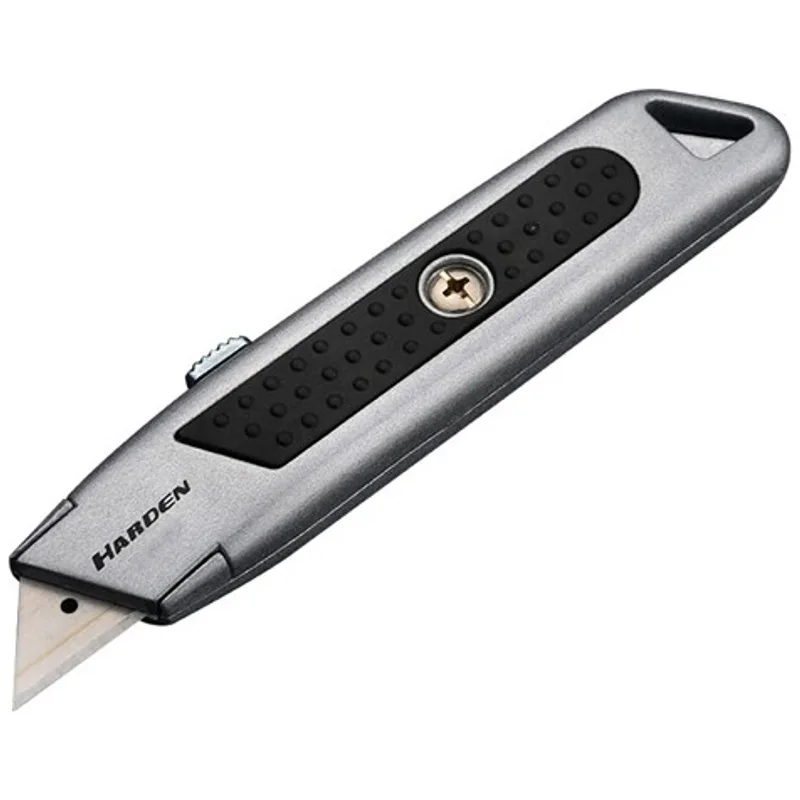 Cutter en Aluminium à lame retractable trapézoïdale HARDEN