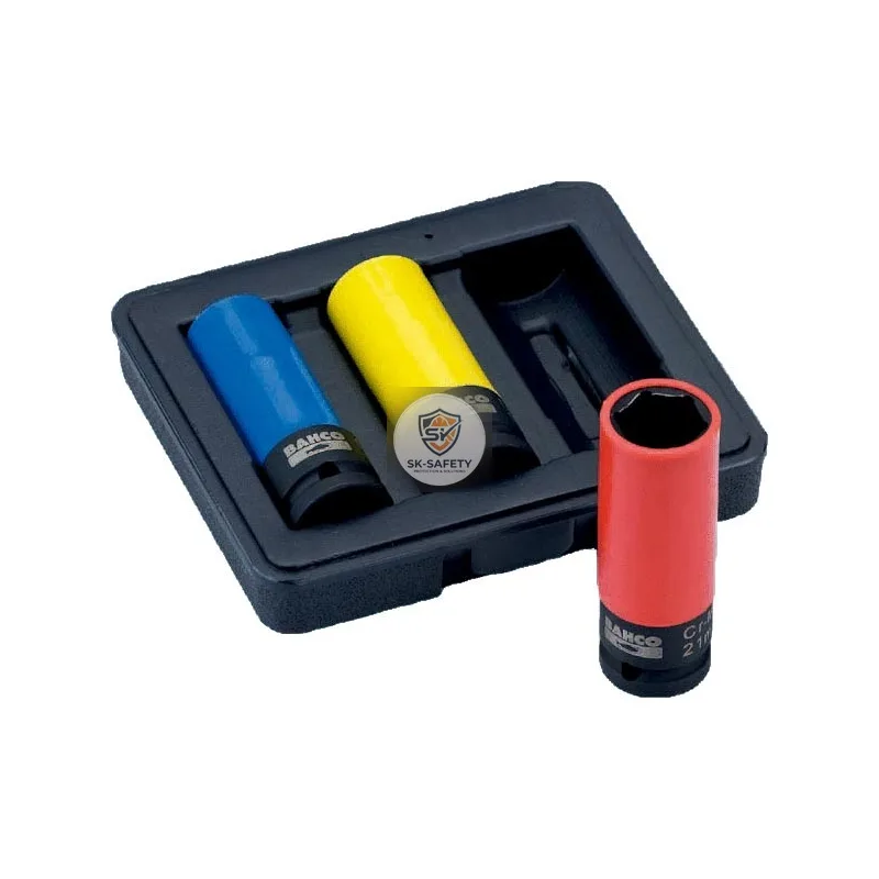 Jeu de douilles à chocs 1/2" pour roues de 17-19 & 21mm