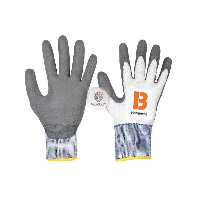 Gants vertigo gris PU B anti-coupure