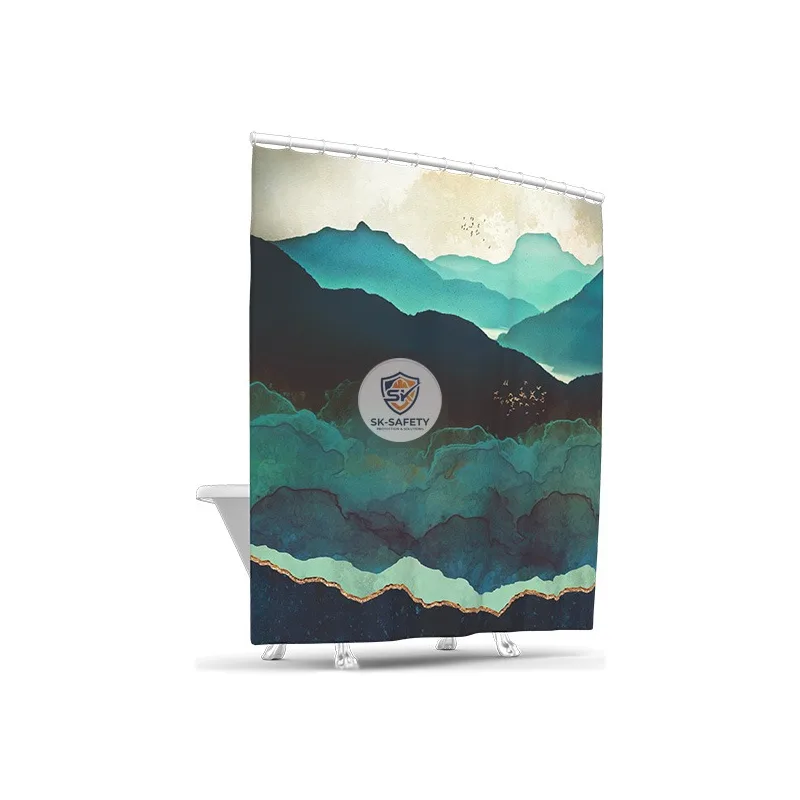 Rideau de douche Montagnes 180X2M