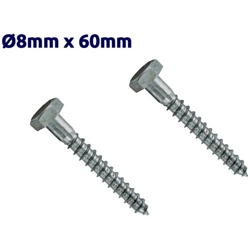 Pack 2 Tire-fonds 8x60 TOROZER