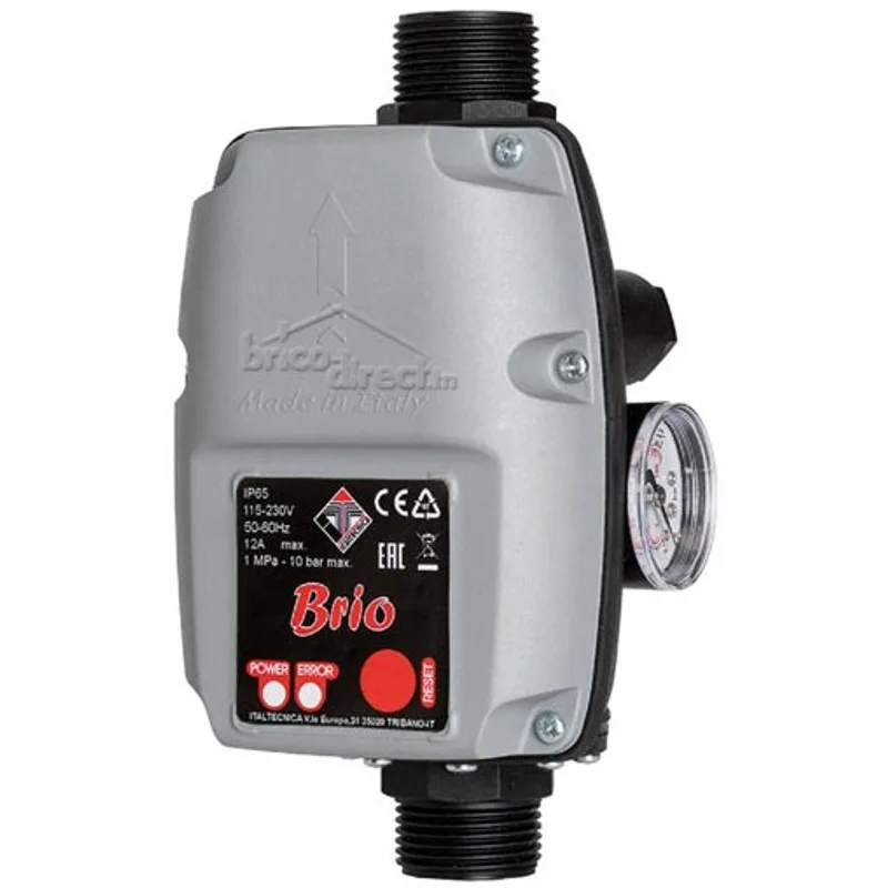 Régulateur de pression pressostat pour électropompes BRIO 2.0