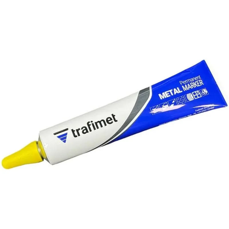 Tube Marqueur Metal Jaune Trafimet