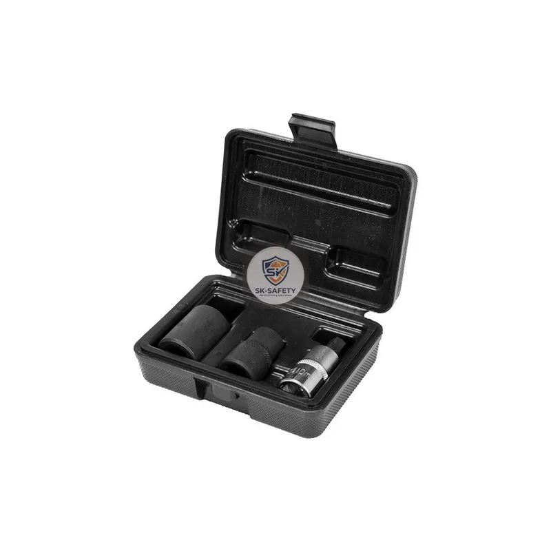 Coffret de 3 douilles pentagonal 1/2"