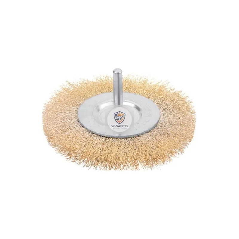 Brosse métallique circulaire à tige industriel