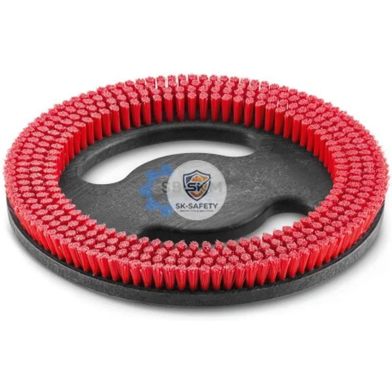 Brosse-disque, moyen, rouge, 280 mm