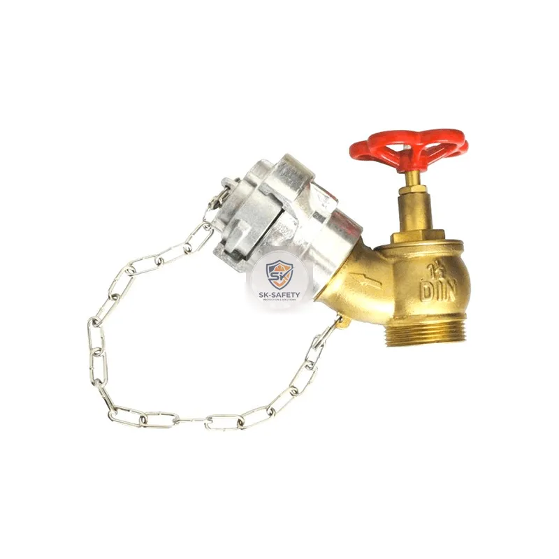 Robinet pour colonne sèche avec bouchon en aluminium