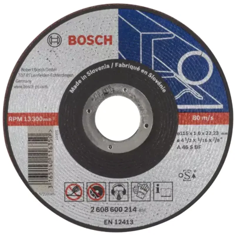 Bosch Disque à Tronçonner Métal 115×22×2,5 Mm Expert 2608.600.005