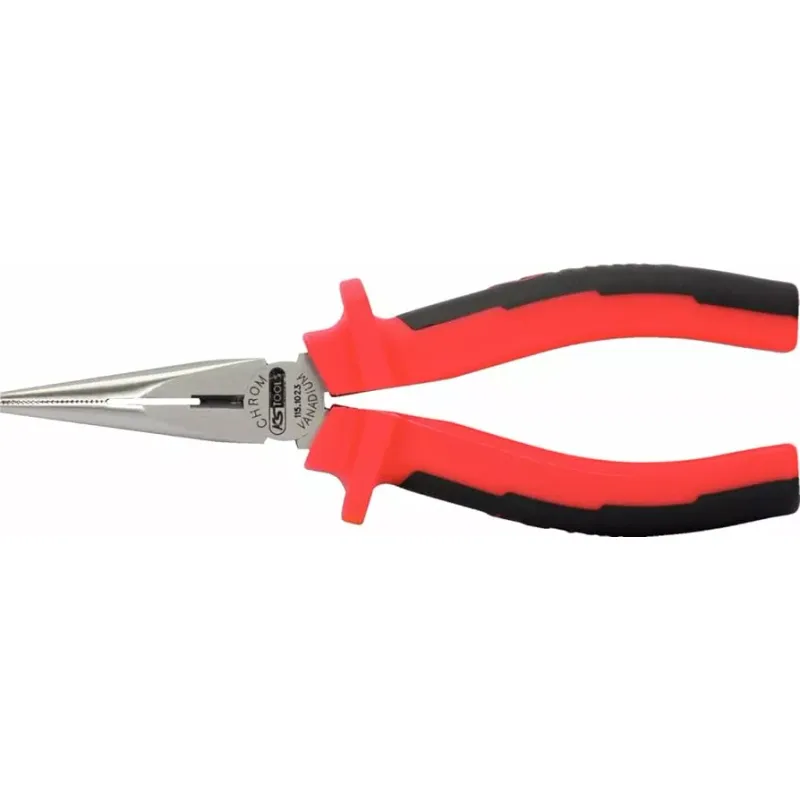 Pince A Bec Demi-rond, Poignees Bi-composants, L. 165 Mm